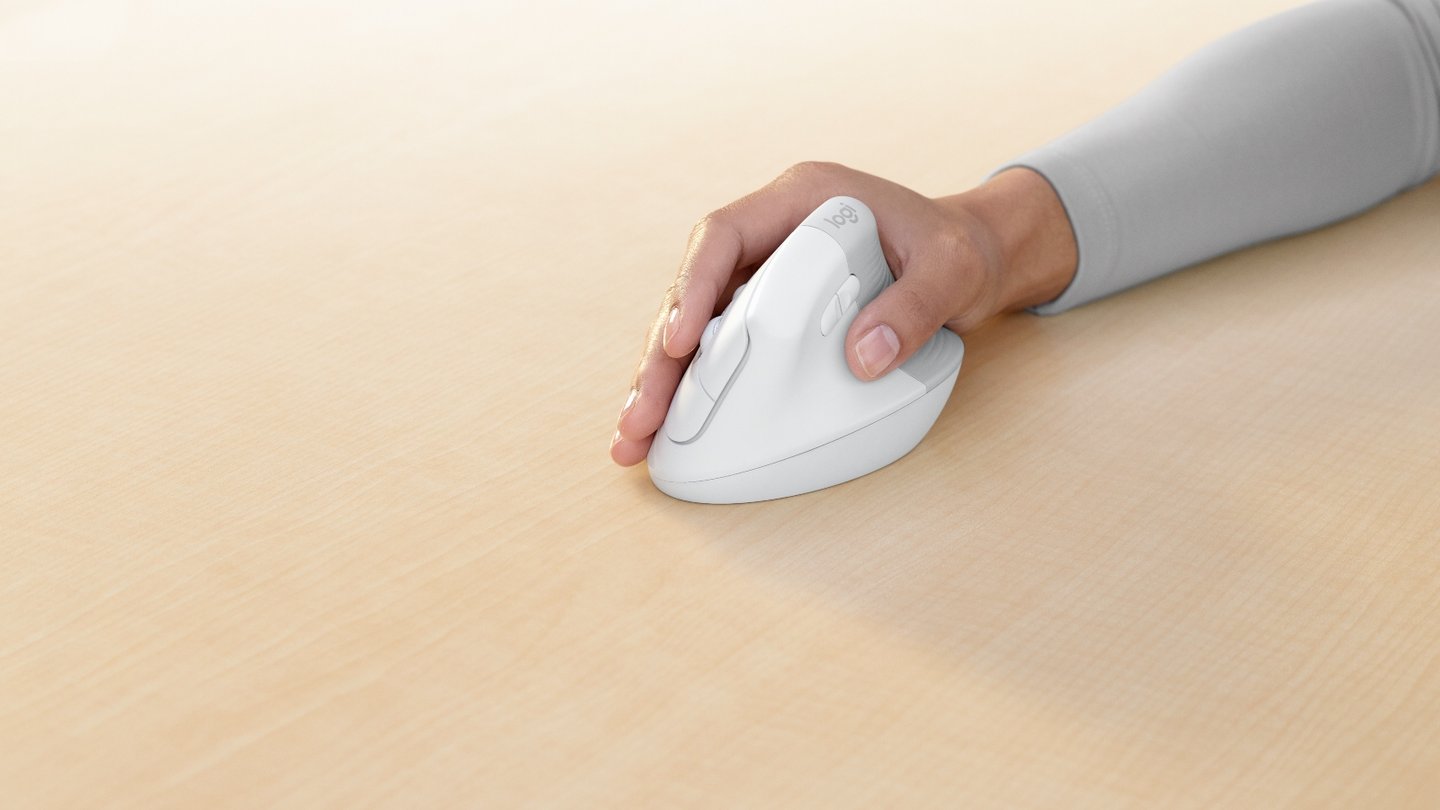 Logitech Lift Vertical Ergonomik Kablosuz Mouse 65 Logitech Lift Vertical Ergonomik Kablosuz Mouse