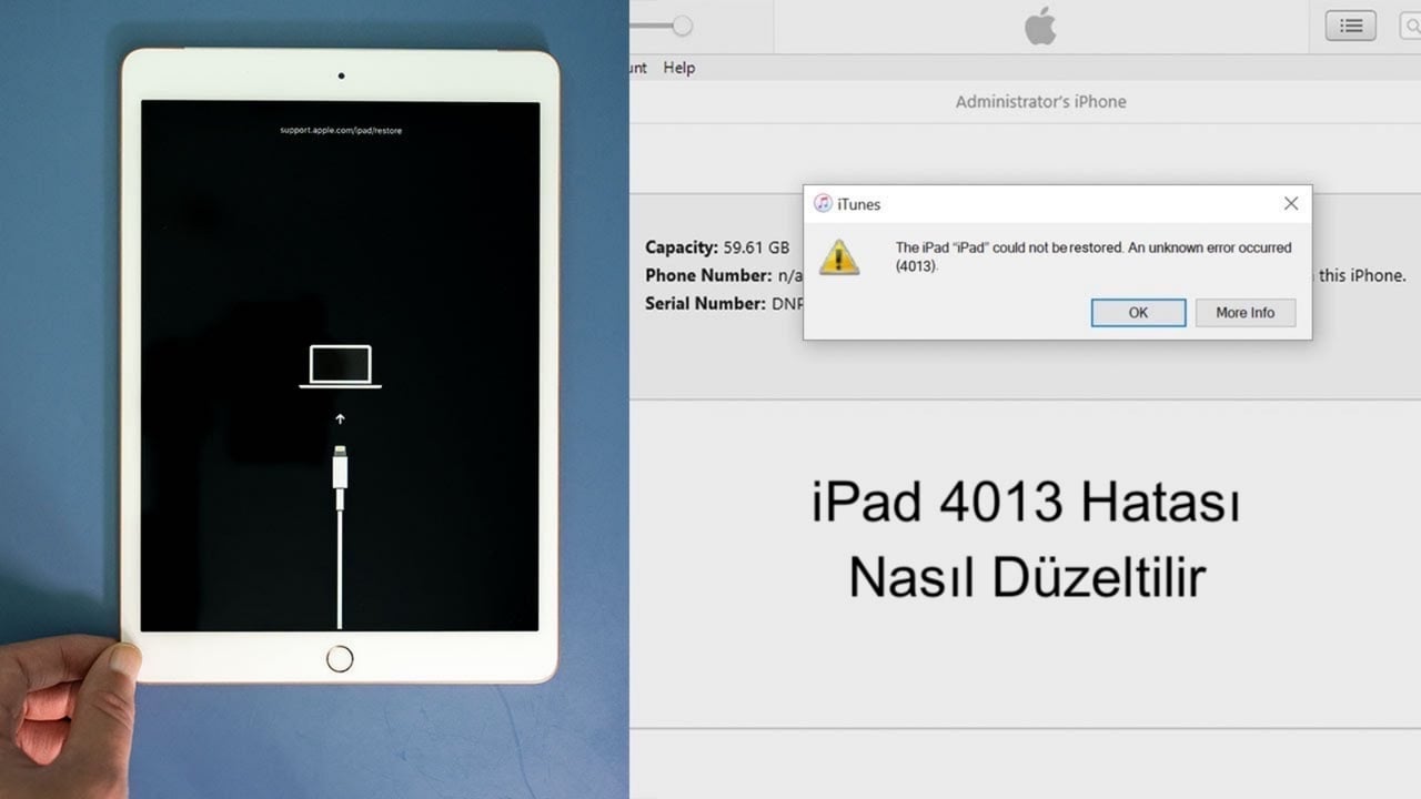 iPad 4013 hatası nasıl çözülür? 65 iPad 4013 hatası nasıl çözülür?