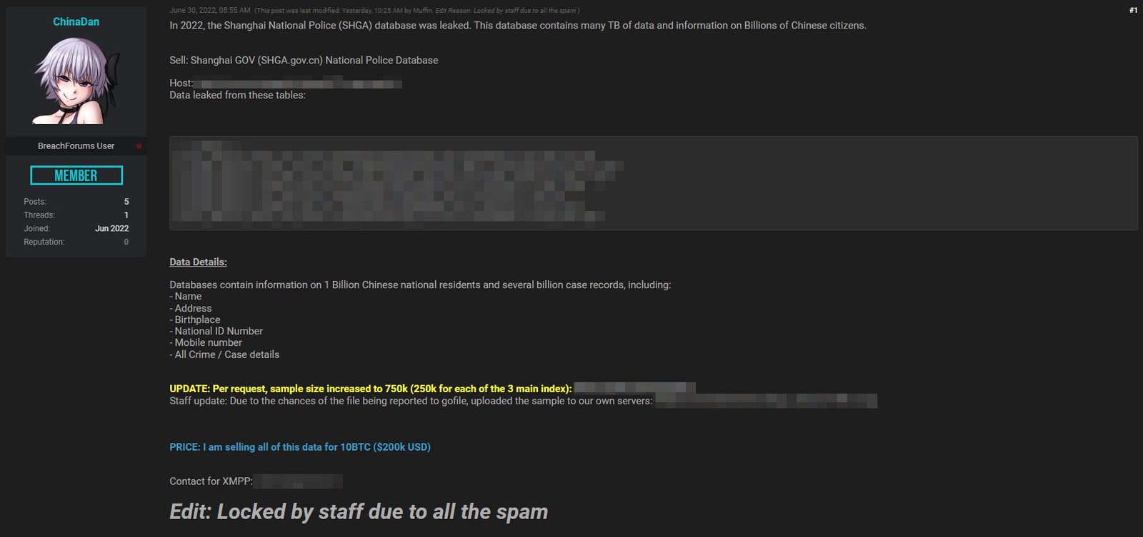 1 Milyar Çin vatandaşının verisi sızdırıldı 2 2