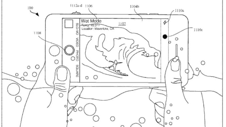 Apple'ın yeni ekranı ıslakken bile çalışabilecek 2 4