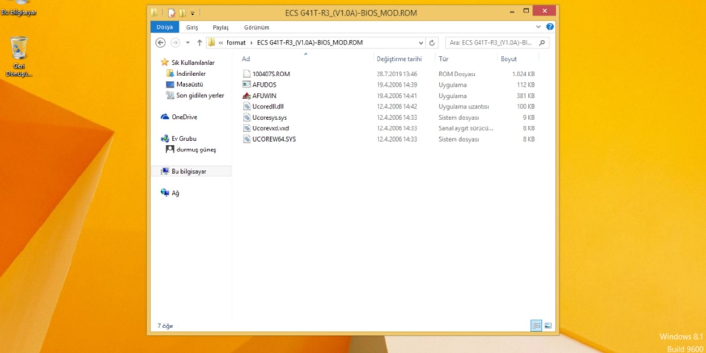 AFUWIN ile BIOS güncelleme 65 AFUWIN ile BIOS güncelleme