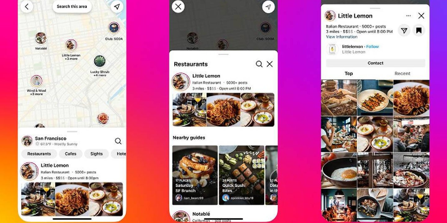 Instagram Yakındaki popüler yerleri keşfet