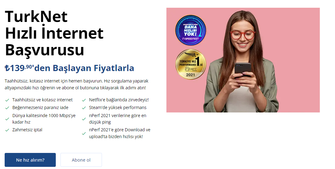 TurkNet internet fiyatları arttı! 67