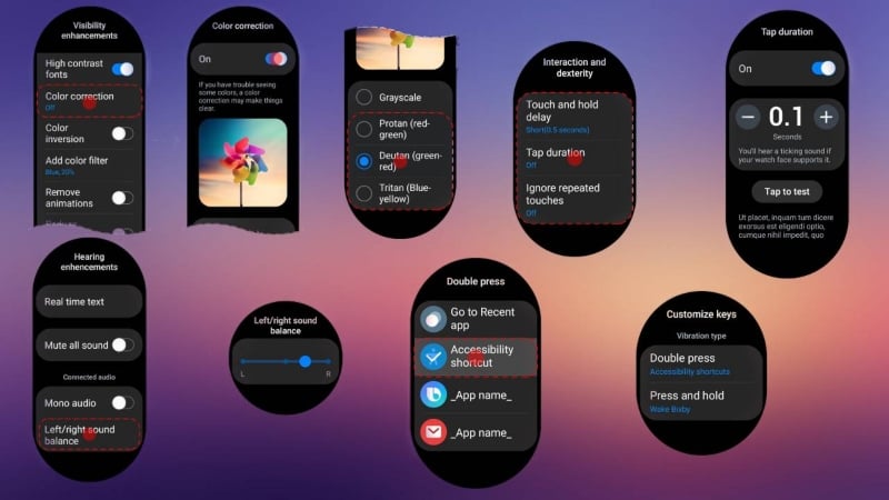 wear os 3 5 ve one ui watch 4 5 icin bazi gorseller ortaya cikti 1