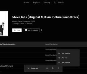 YouTube Music Web'e çoklu seçim özelliği geldi