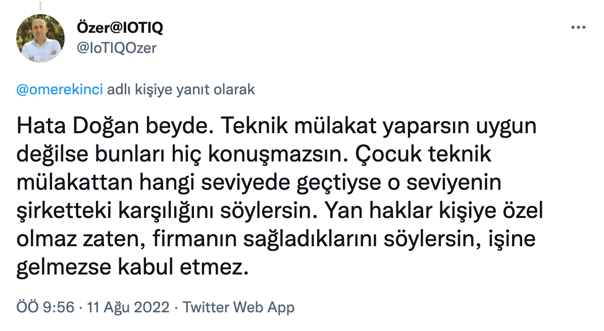 Deneyimli yazılımcı Doğan Dağdelen'in iş görüşmesi olay oldu ! 67