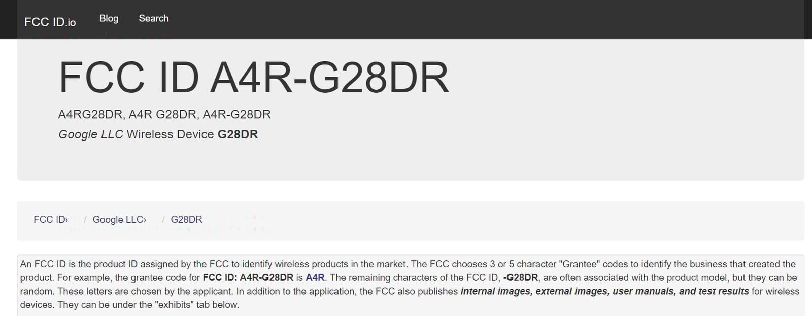 Google'ın yeni ve kablosuz cihazı FCC'de görüldü 67