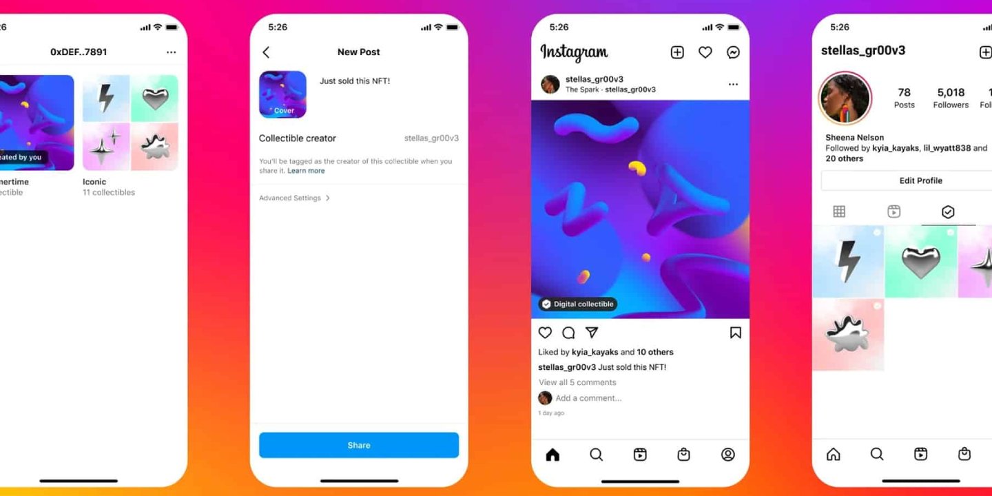 instagram icin nft donemi basladi