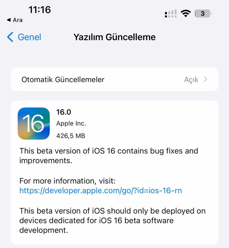 iOS 16 beta 6 güncellemesi yayımlandı 68 ios 16 beta 6 yenilikler resmi olarak duyuruldu
