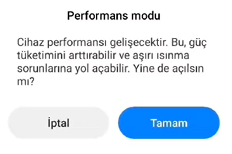 telefonlari hizlandirmak icin performans modu nasil aktif edilir 3