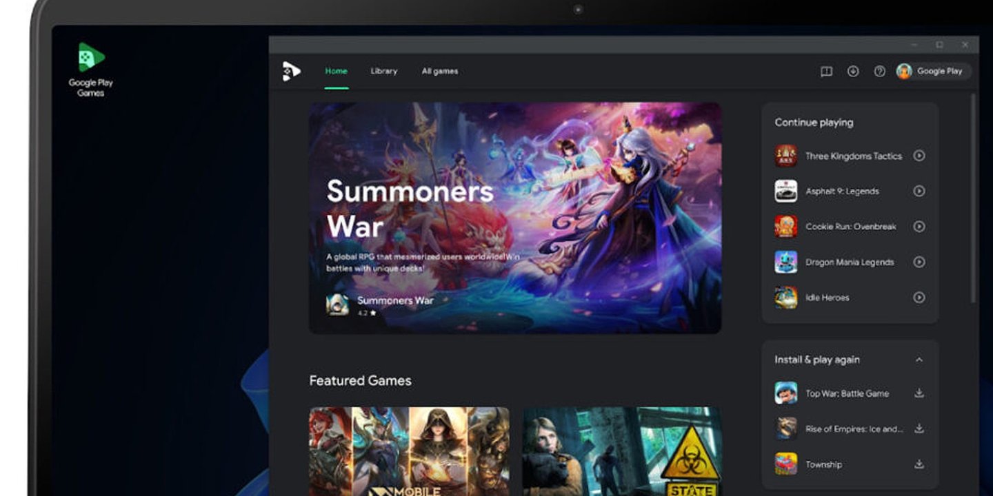 Testler başladı: Google Play Games bilgisayarlara geliyor! 1 Testler başladı: Google Play Games bilgisayarlara geliyor!