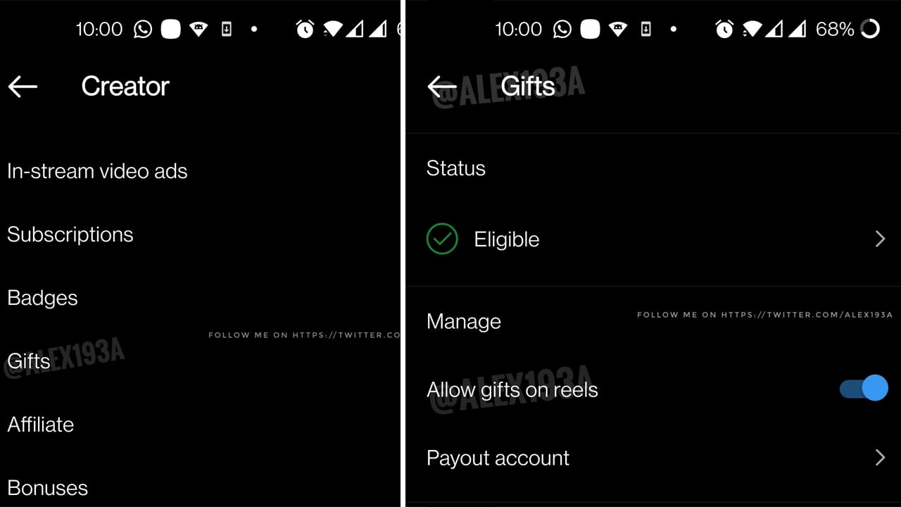 Instagram Reels'de hediyeler ile para gönderme dönemi başlıyor 66