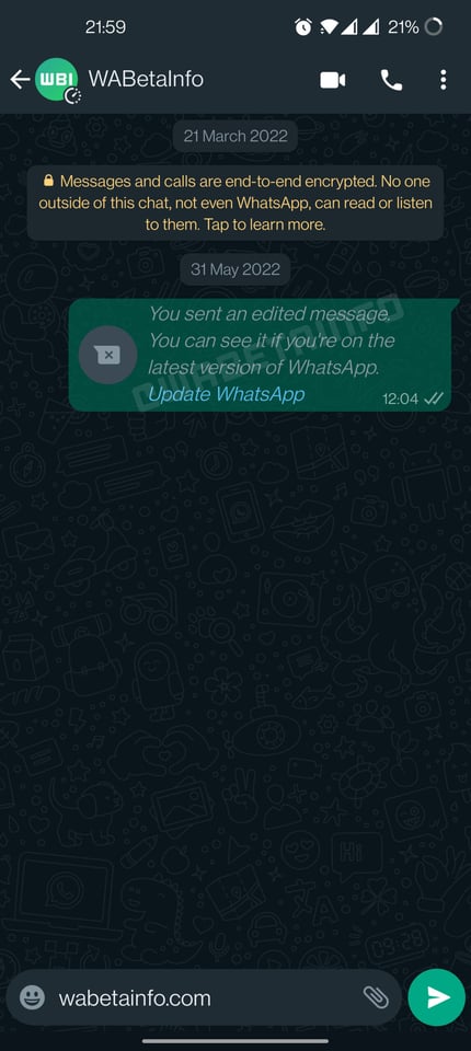 WhatsApp mesajlarına düzenleme seçeneği geliyor 66
