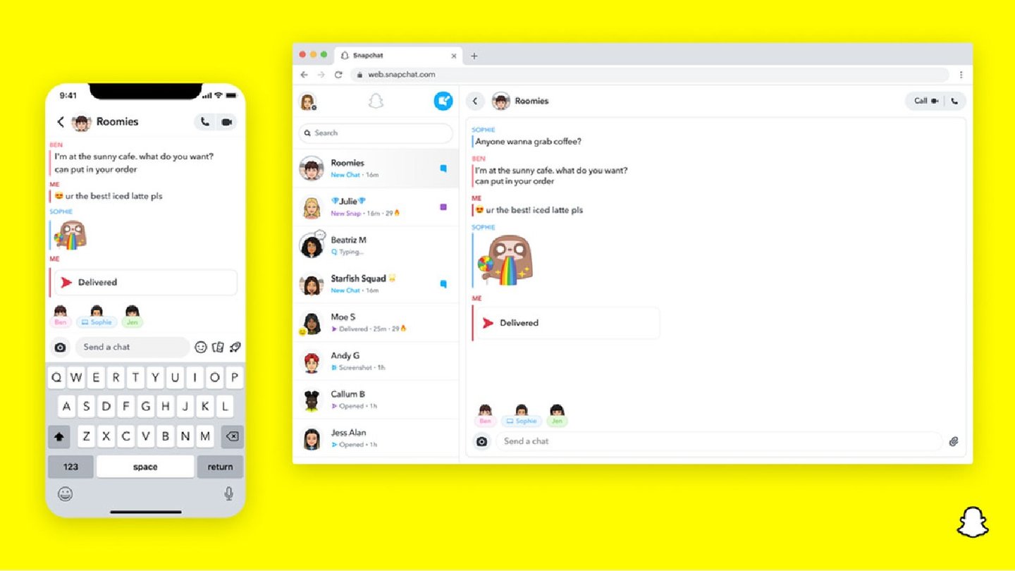 Snapchat web sürümü erişime açıldı 65 Snapchat web