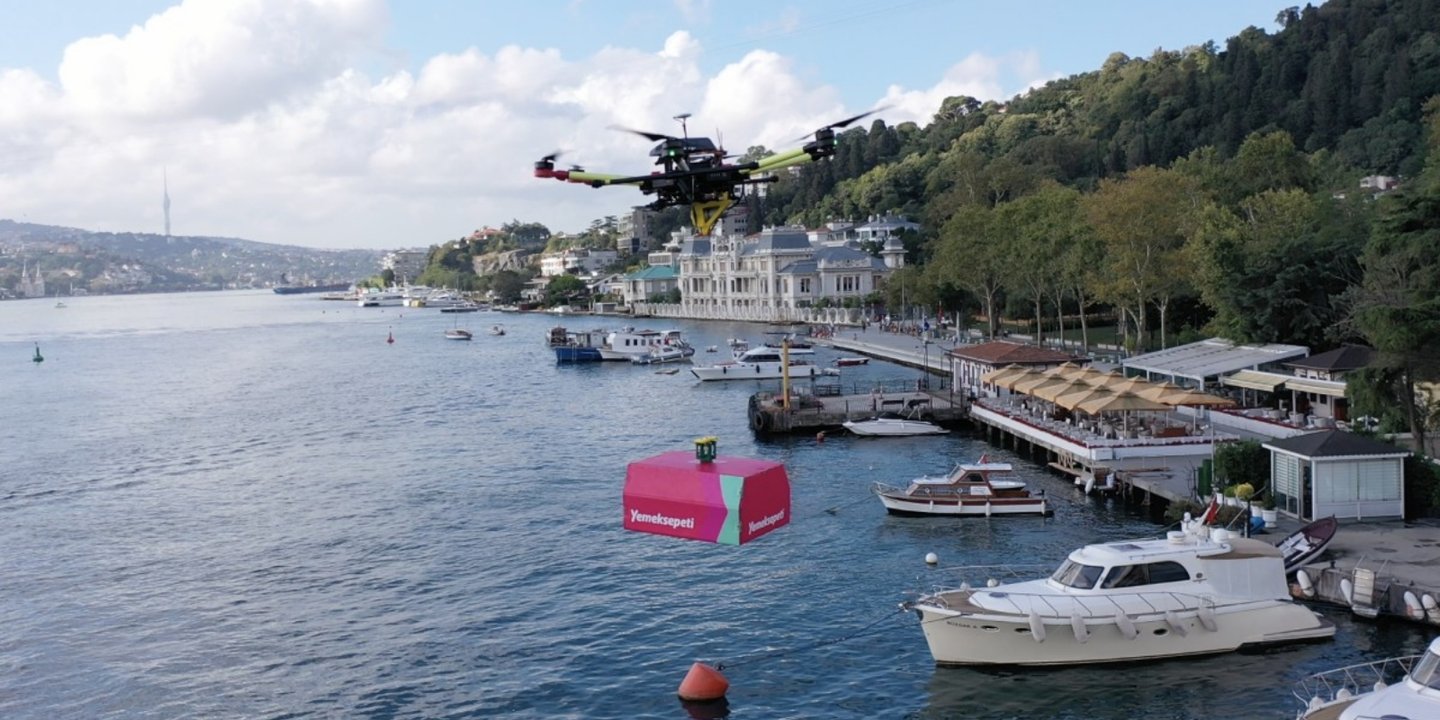 Yemeksepeti drone ile teslimata başladı 1 Yemeksepeti drone ile teslimata başladı