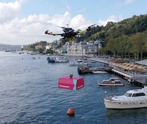Yemeksepeti drone ile teslimata başladı