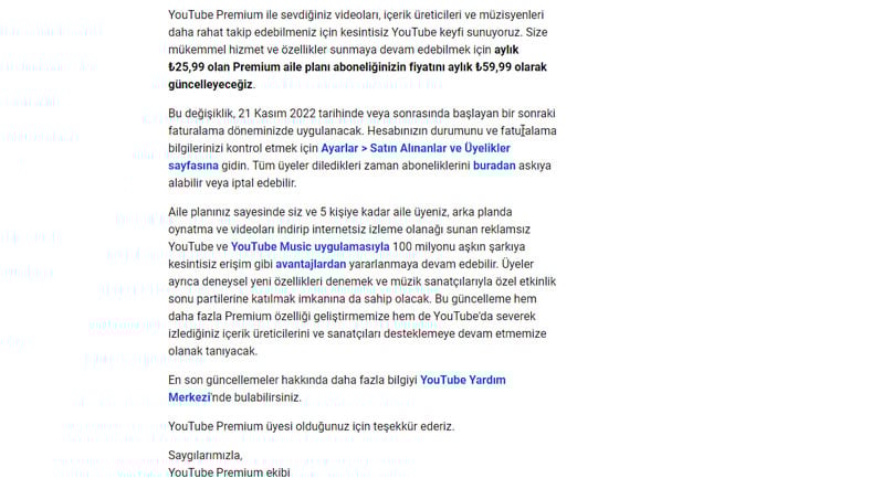 YouTube Premium fiyatlarına büyük zam! 2 YouTube Premium fiyatları