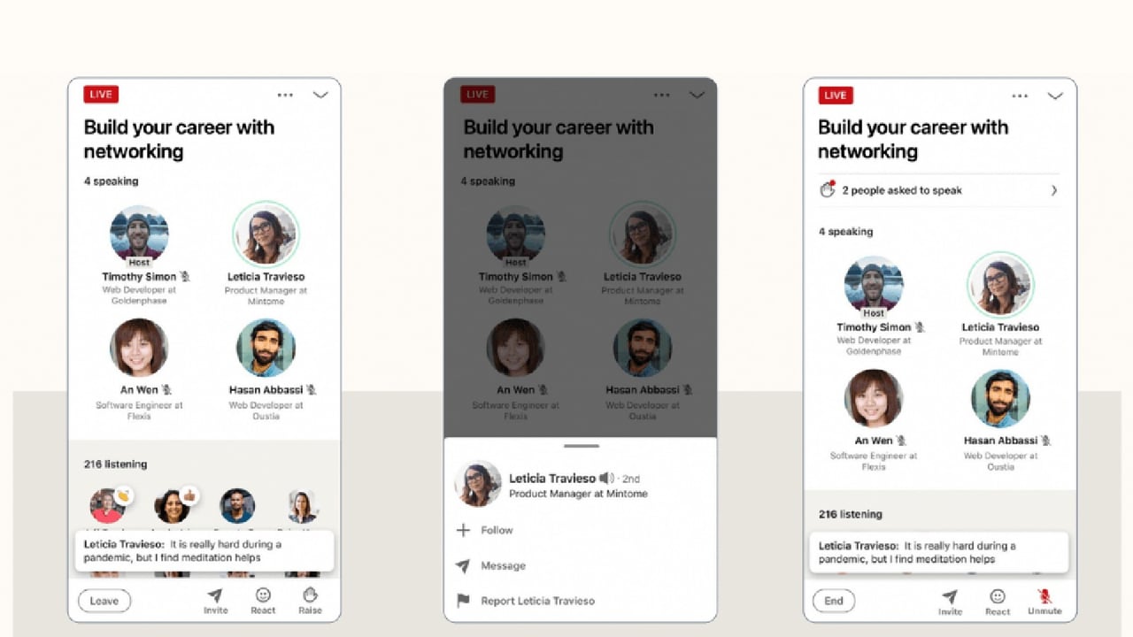 LinkedIn'de sesli etkinlikler Türkiye'de kullanılmaya başlandı 65 LinkedIn