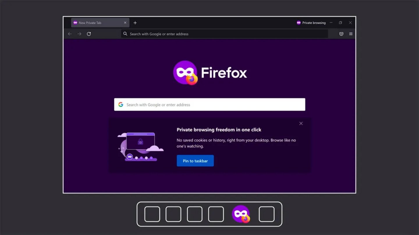 Firefox gizli pencere bölümünü yenileyecek