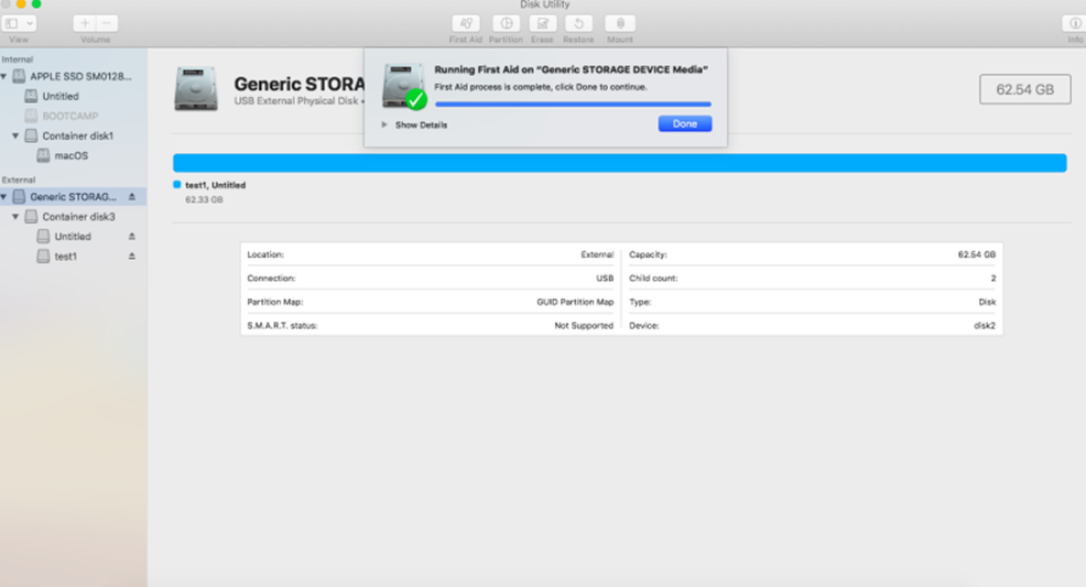 Mac'te tanınmayan harici SSD nasıl onarılır? 69