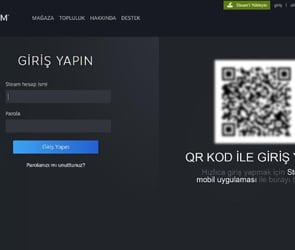 Steam QR kod nerede