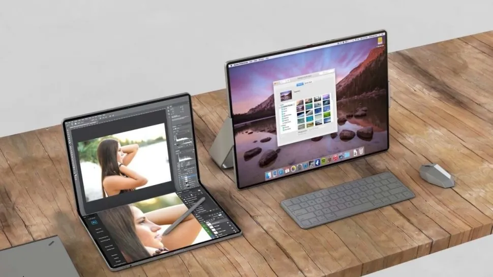 appledan katlanabilir ekranli macbook pro