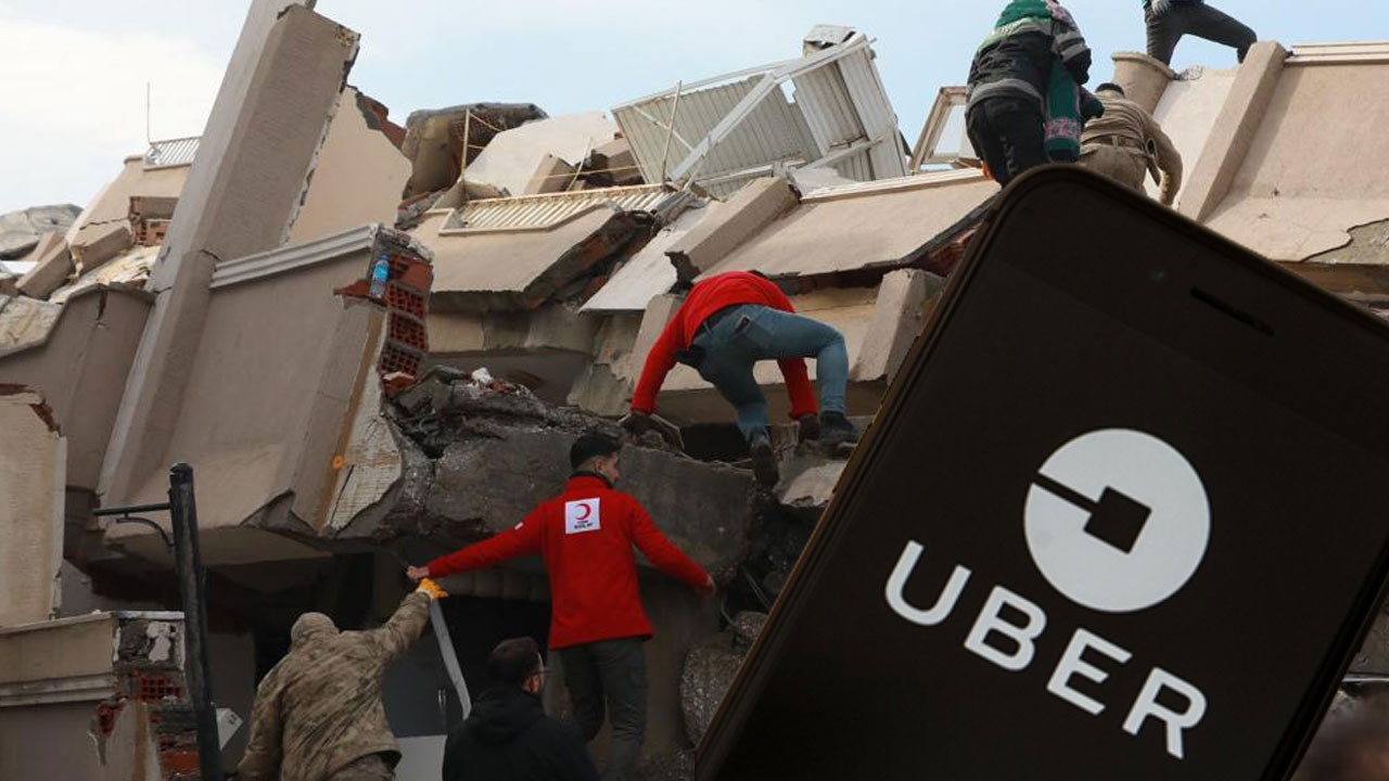 <strong>Uber’den Depreme Yönelik Yardım Seferberliğine Ücretsiz Destek</strong> 65 Uber deprem yardımı