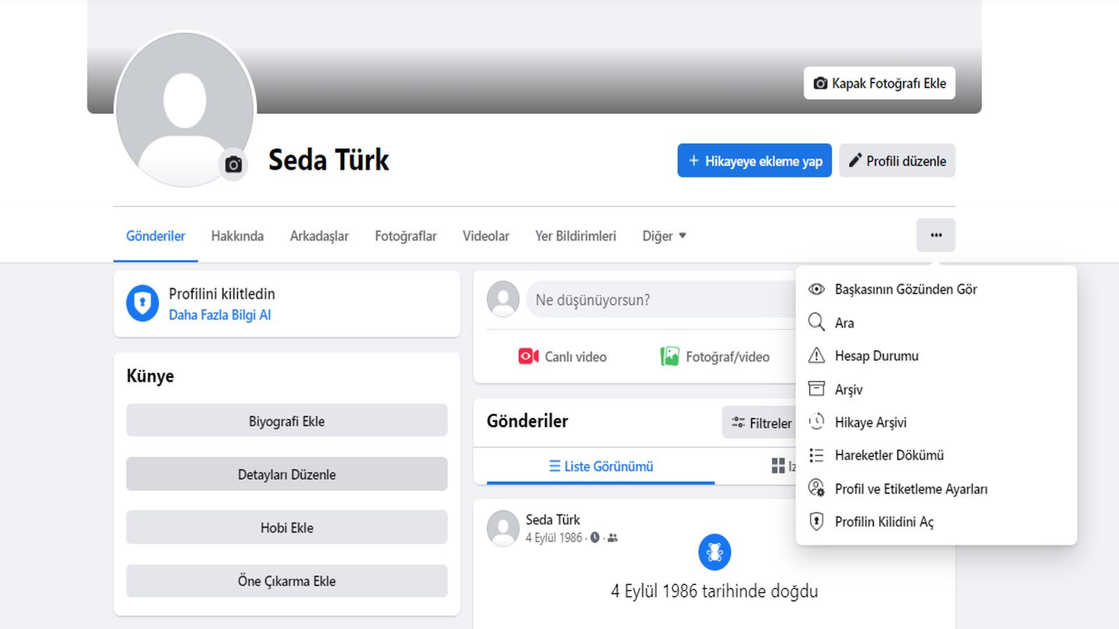 Facebook Hesap Dondurma, Facebook Hesap Kapatma Nasıl Yapılır? 73 facebook profil kilit açma