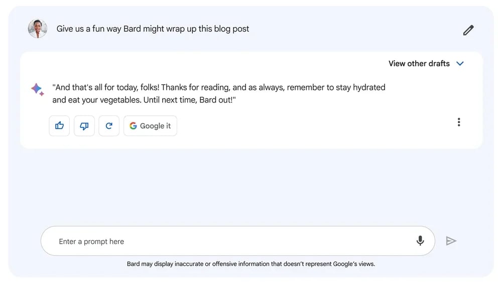 Google’ın ChatGPT Muadili sohbet botu BARD Açıldı 2 google bard