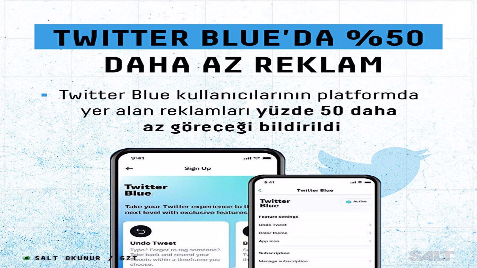 Twitter Blue ile % 50 daha az reklam görünecek