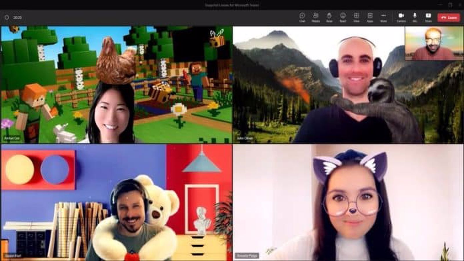 Microsoft Teams Toplantıları Snapchat Filtreleriyle Gerçekleşebilecek 66 Microsoft Teams Toplantıları Snapchat Filtreleriyle Gerçekleşebilecek
