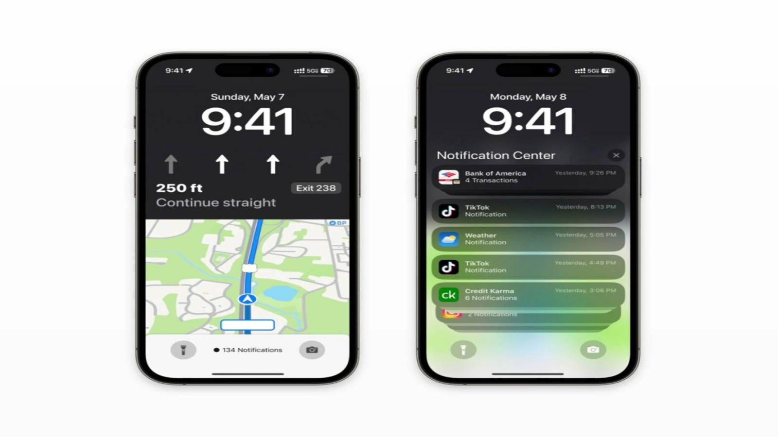 iOS 17 ile birlikte navigasyon kilit ekranına geliyor 66 iOS-17- haritalar