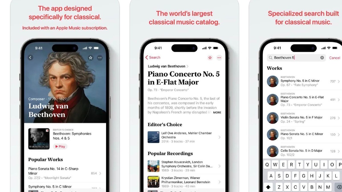 Apple Music Classical uygulaması Android'de yerini alıyor 66 Apple Music Classical uygulaması Android'de yerini alıyor