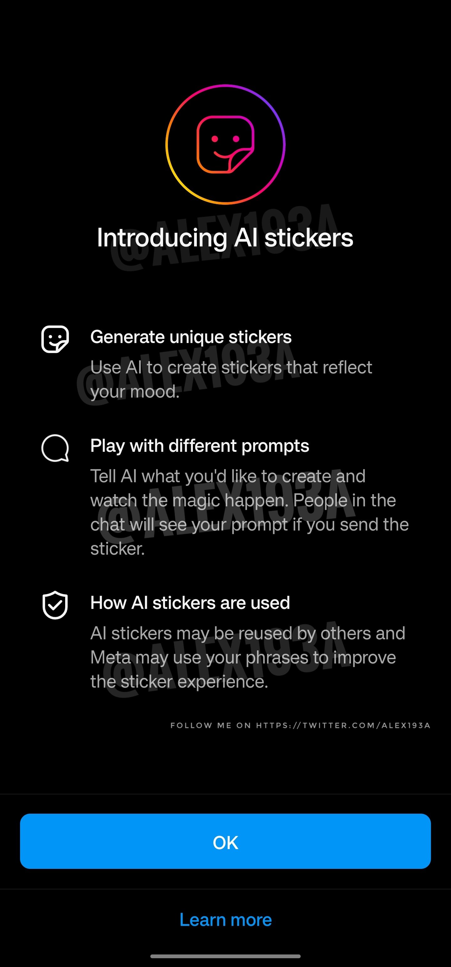 Instagram yapay zeka destekli sticker özelliği üzerinde çalışıyor 67 instagram yapay zeka destekli sticker özelliği üzerinde çalışıyor
