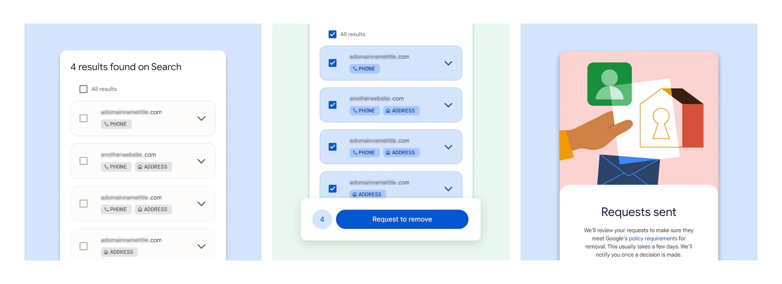 Google'ın yeni özelliği sayesinde aramalardan kişisel bilgiler kaldırılabilecek 68 Google'ın yeni özelliği sayesinde aramalardan kişisel bilgiler kaldırılabilecek