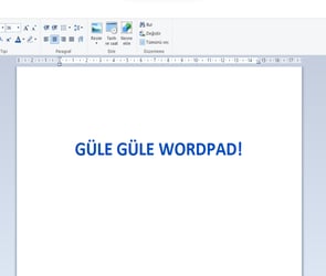 Microsoft Wordpad Uygulamasını Kaldıracağını Duyurdu!