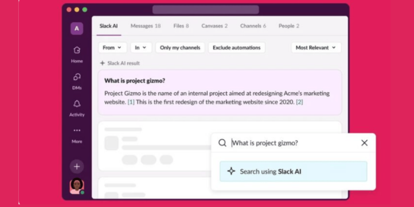 Slack, Yapay Zeka Destekli Yeni Özelliklerini Kullanıma Sundu