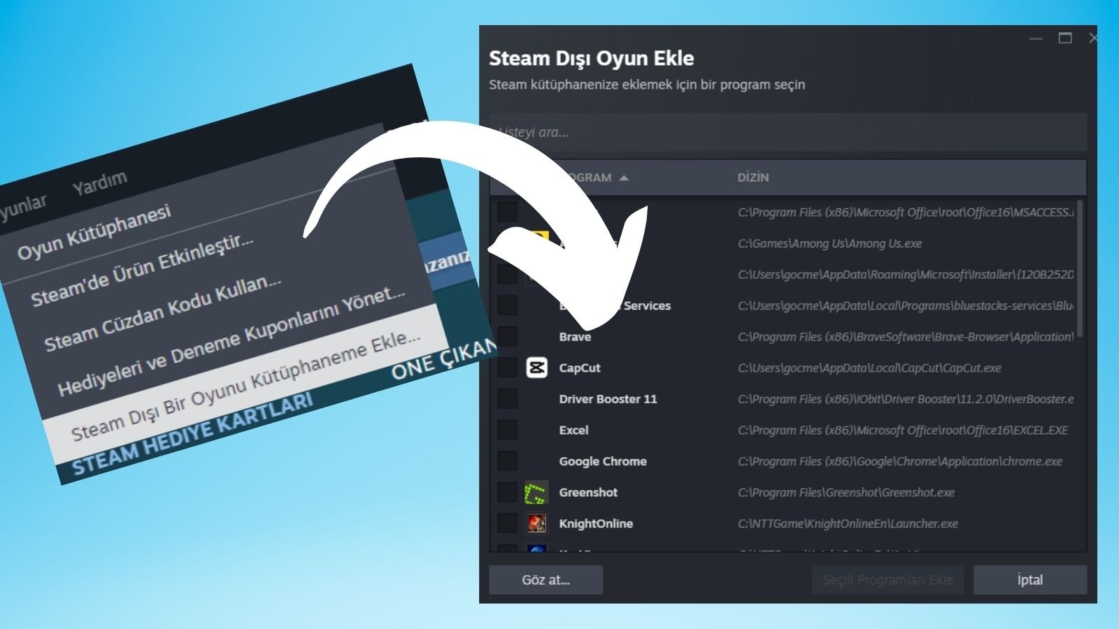 Steam Kütüphanesine Harici Oyun Nasıl Eklenir? 2 Steam Kütüphanesine Harici Oyun Nasıl Eklenir?