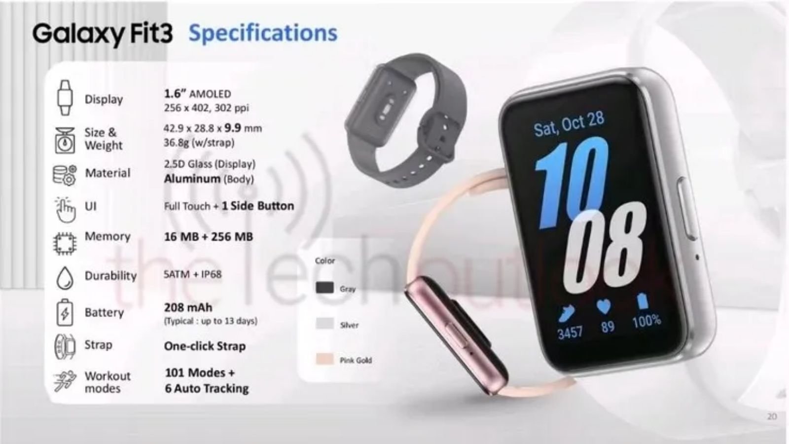 Galaxy Fit 3 Tanıtım Öncesi Tanıtım Materyalleri Sızdırıldı