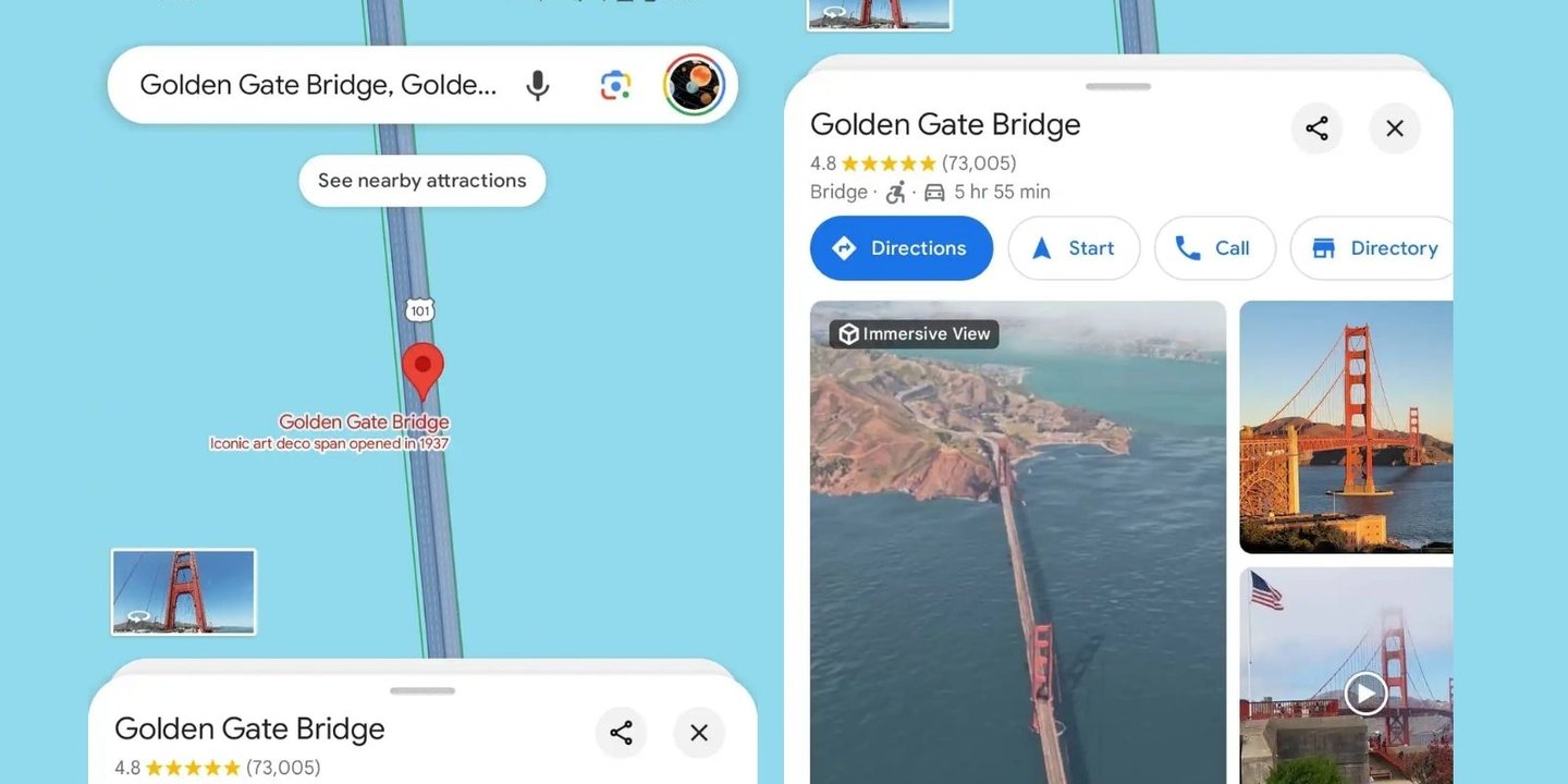 Google Haritalar'a Tasarım Değişikliği
