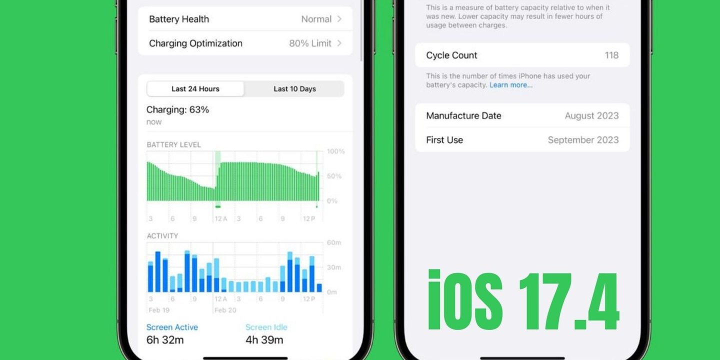 iOS 17.4’te iPhone'ların Batarya Sağlığı Kontrol Edilecek 1 iOS 17.4’te iPhone'ların Batarya Sağlığı Kontrol Edilecek