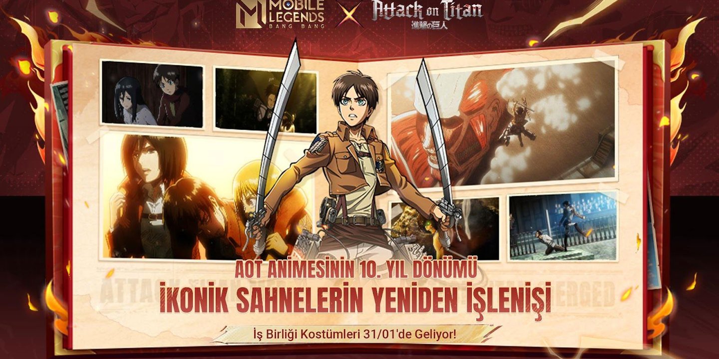 İzci Alayları, Mobile Legends: Bang Bang x Attack on Titan işbirliği için toplanın!