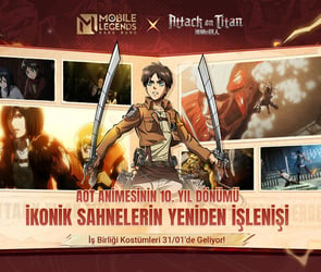 İzci Alayları, Mobile Legends: Bang Bang x Attack on Titan işbirliği için toplanın!