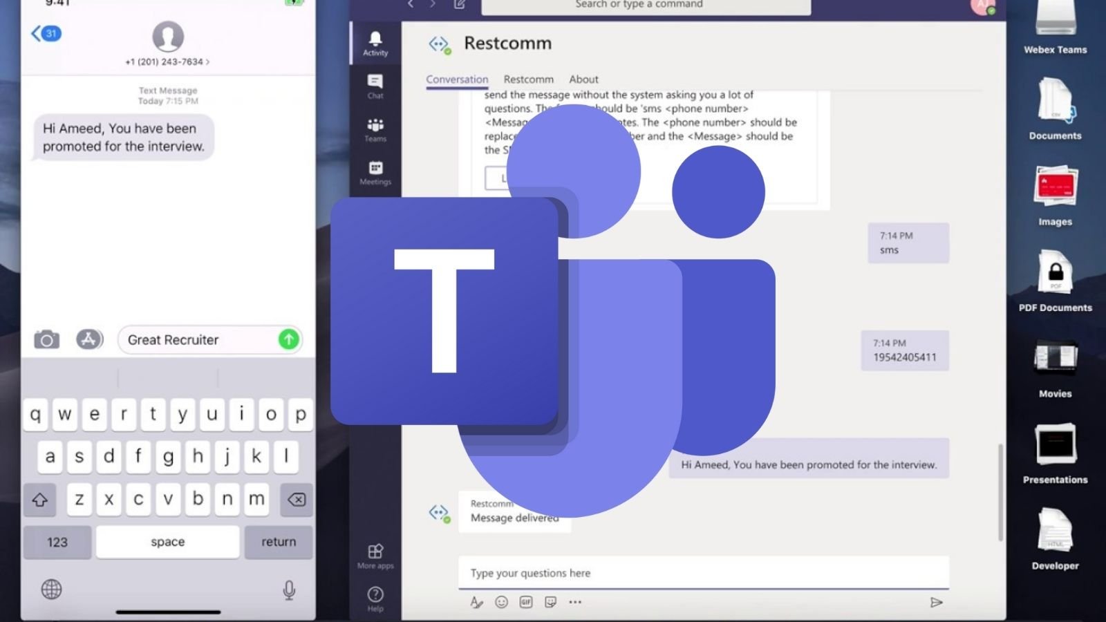 Microsoft Teams'de Kısa Mesaj Nasıl Gönderilir?