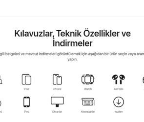 Apple'da Kılavuzlar, Özellikler & İndirmeler Tek Sayfada!