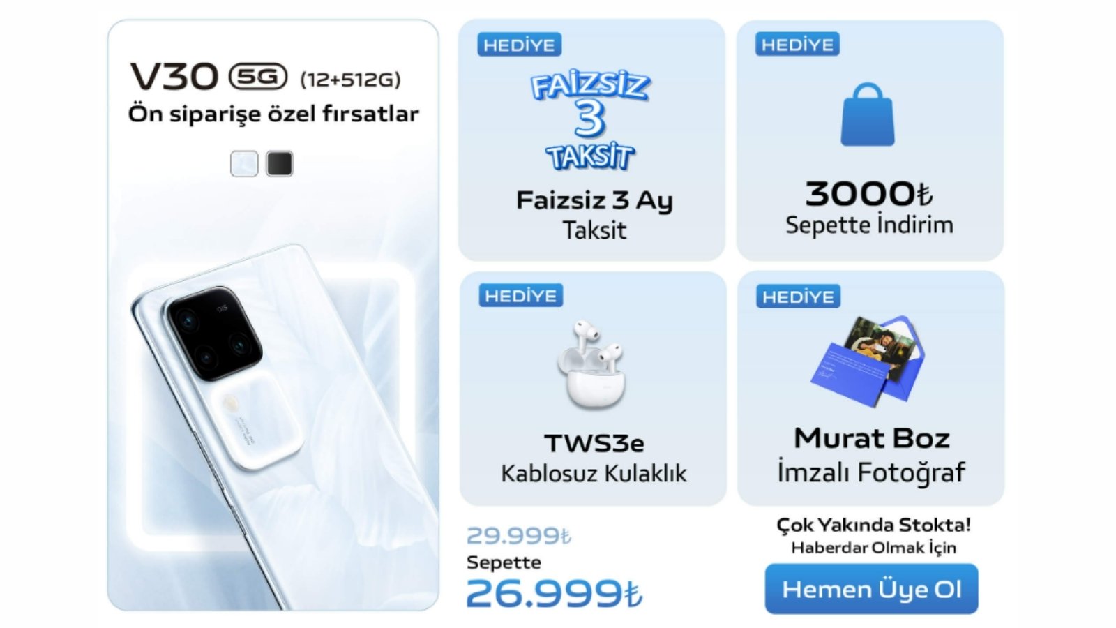 Vivo V30 Türkiye Satış Fiyatı Belli Oldu