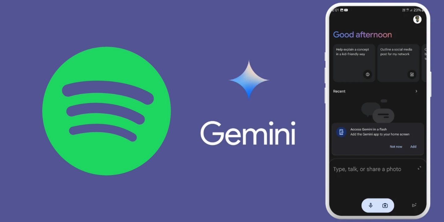 Google Gemini Spotify'dan Müzik Açabilecek