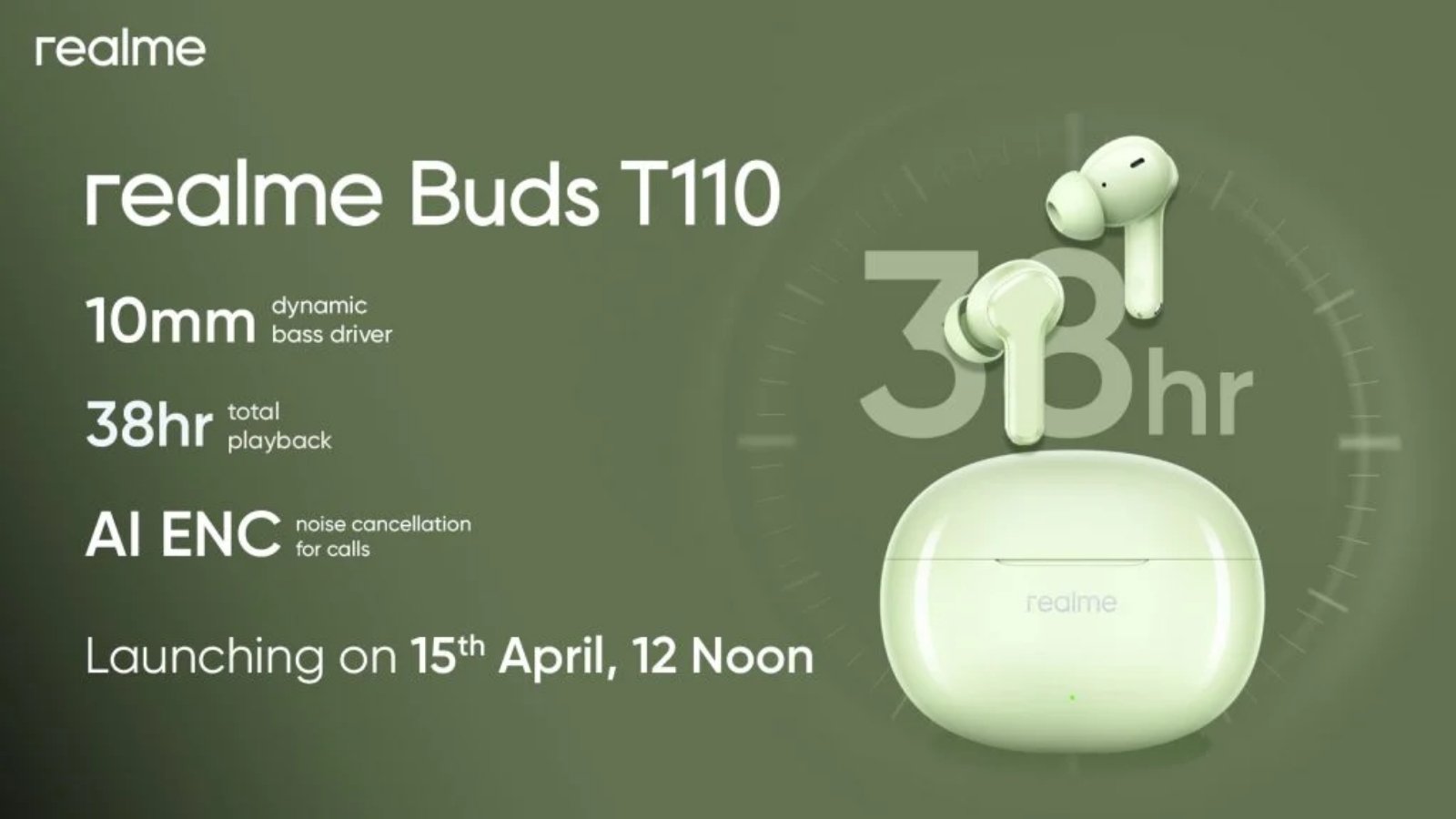 Realme Buds T110 Tanıtıldı