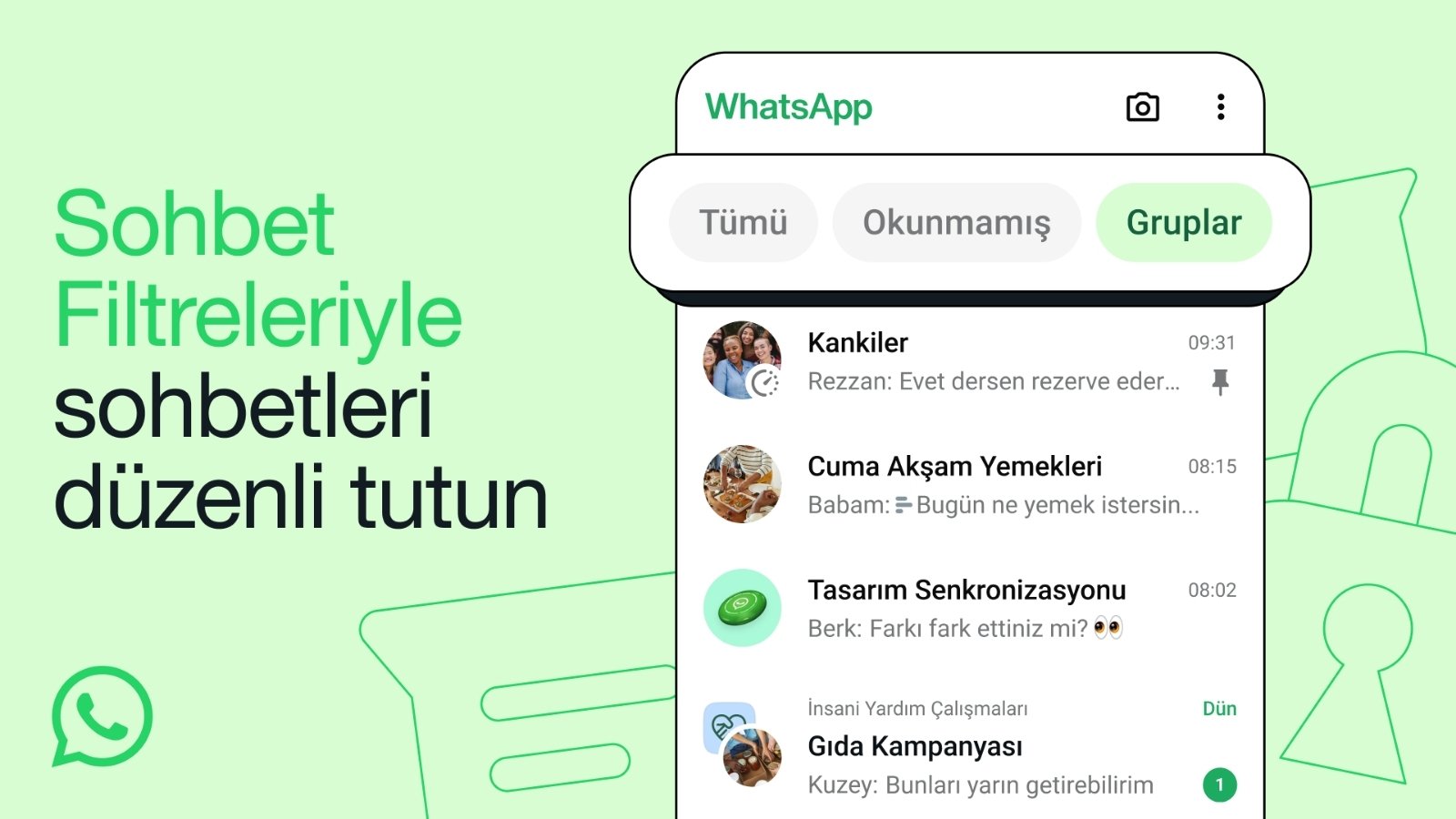 WhatsApp’a Sohbet Filtreleme Özelliği Geldi