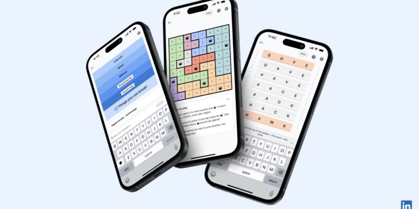 LinkedIn platformunda daha fazla vakit geçirilmesini sağlamak amacıyla üç yeni mantık bulmaca oyununun tanıtımı yapıldı.